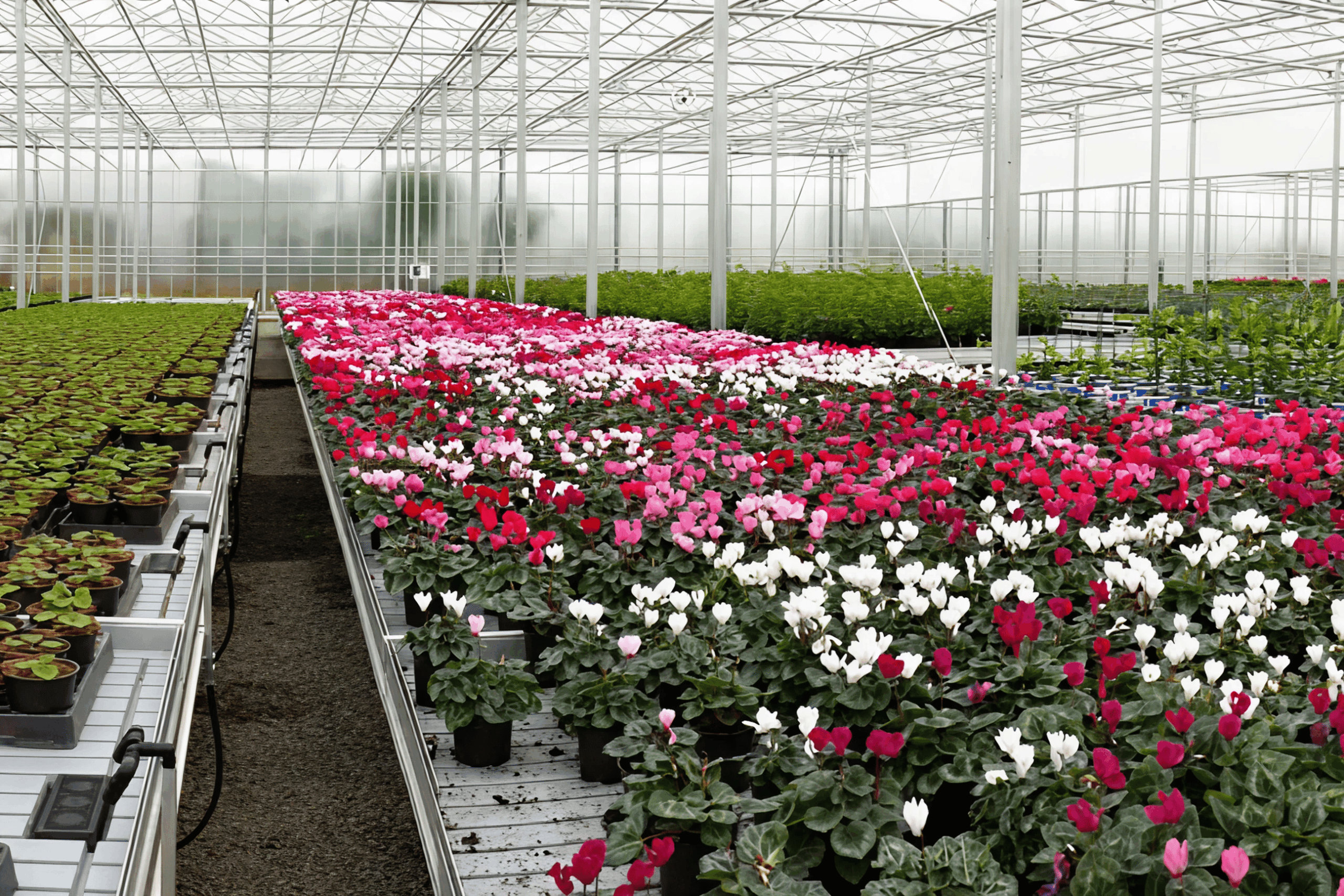 Barn of plants